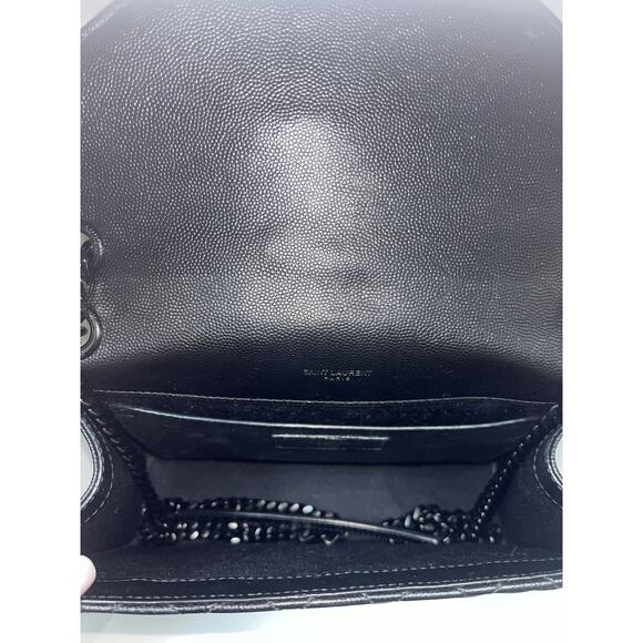 Saint Laurent Black Quilted Leather Envelope Chain Bag - Excellent Condition - Picture 3 of 4